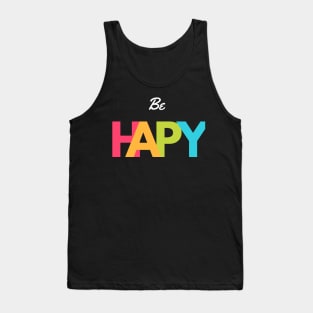 Be Happy design colorful Tank Top